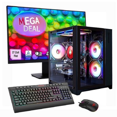 Hyrican GAMEMAX MegaDeal Infinity Mini BK Komplett-Set   AMD Ryzen 7 5700 #CY4FZ