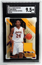 /249 Kobe Bryant Patch Game Worn SGC 9.5 2010-11 Prestige Stars NBA Material #7