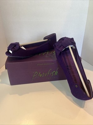 Blowfish Sherbert Purple Flannel Flat Sz7