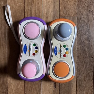 VTech V.Smile V-Motion Wireless Controllers, Motion Pad & Joystick Orange/Purple