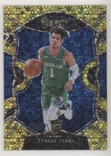 2020-21 Panini Select Concourse Gold Disco Prizm 7/10 Tyrell Terry #91 0kr0