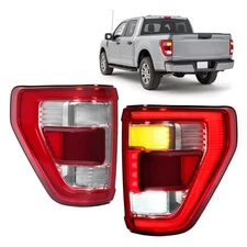 For Ford F150 F-150 2021-2023 Pair LED Tail Lights  Brake Lamps W/Blind Spot