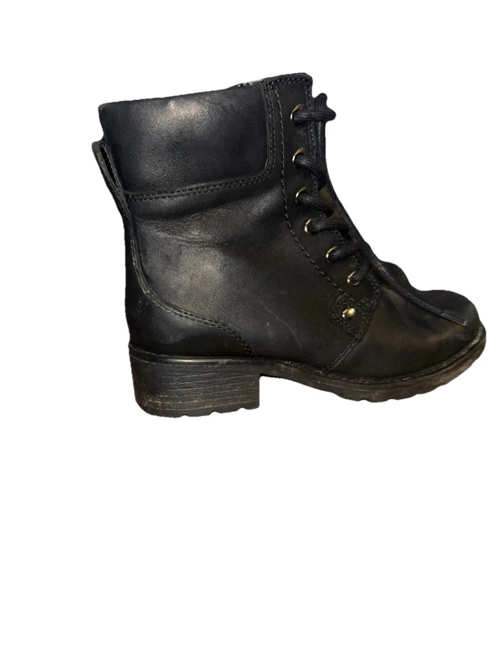 Botines Clarks Orinoco Spice para mujer de cuero negro talla 6 Foto 2 de 4