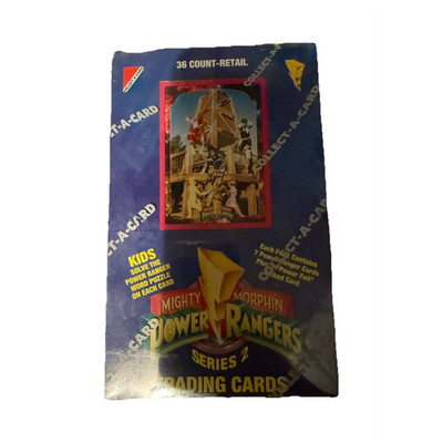 Power Rangers Series 2 Collect-A-Card Trading Card Box 1994 sealed