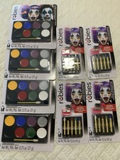 NEW Lot Of 8 Face Paint Halloween Art Makeup Kits Grease Pallet Pencils Crayons
