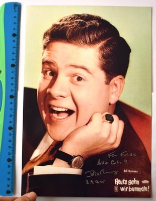 orig. Autograph by Bill Ramsey photo 20x30 cm gloss see item description