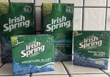 Irish Spring Moisture Blast Soap 18 Bars-3.75 Oz-Old Formula As Shown-Original
