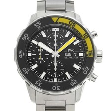 IWC Aquatimer Chronograph IW376708 Black Men's Used Watch #21021