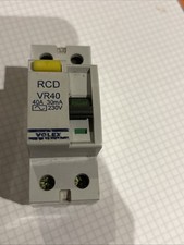 VOLEX 40 AMP 30mA DOUBLE POLE RCD TYPE AC VR40
