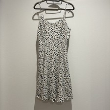 Blue Floral Old Navy Spaghetti Strap Dress Women’s Size m Side Zipper