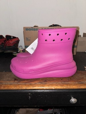 Croc Classic Crush Boot Sz 12 Men s Rain Rubber Clog Chunky NWT Pink Purple Y2k