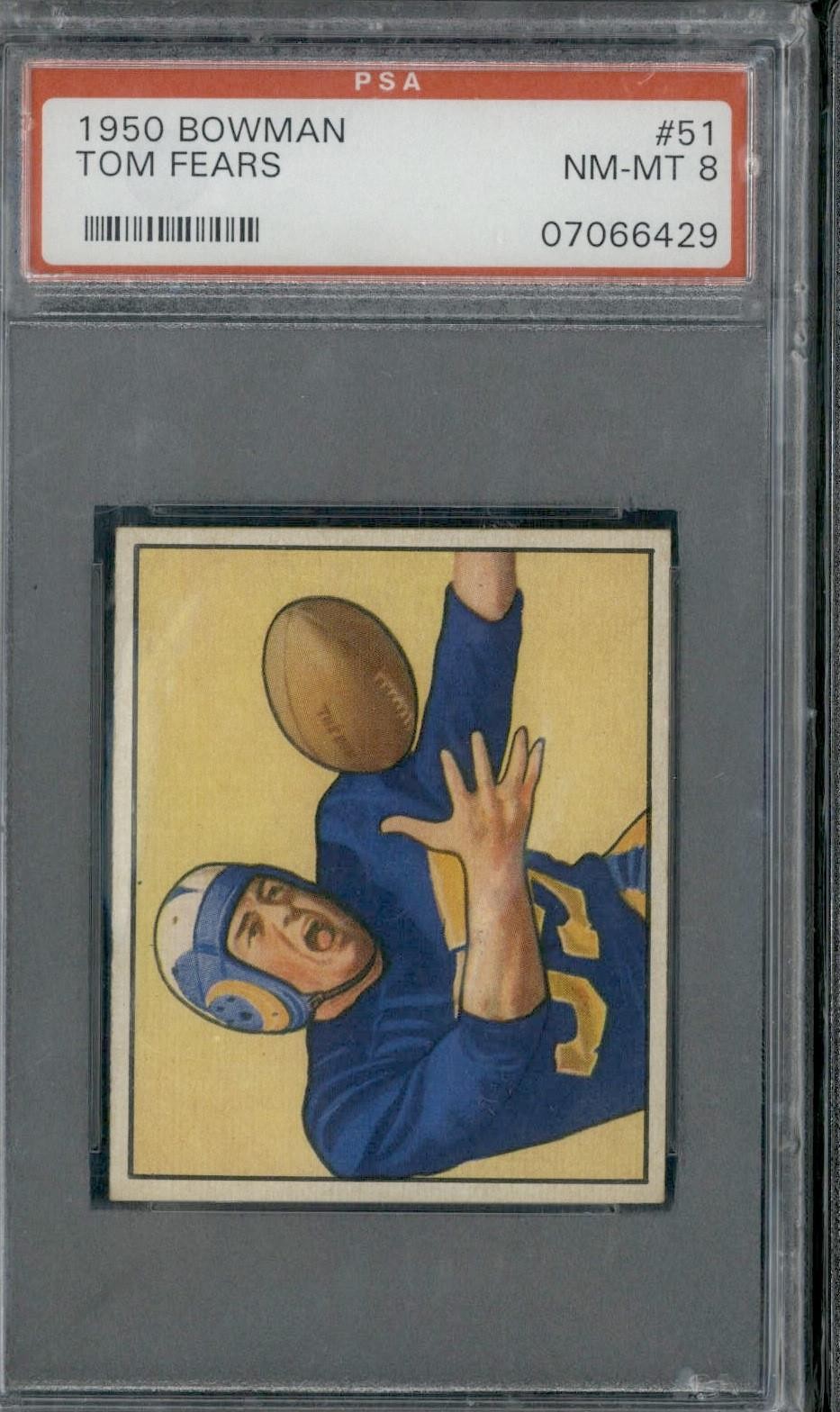 1950 Bowman #51 Tom Fears -