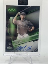 2026 Topps Chrome Black Baseball Nolan McLean Green Rookie Auto 1st of 99 Mets