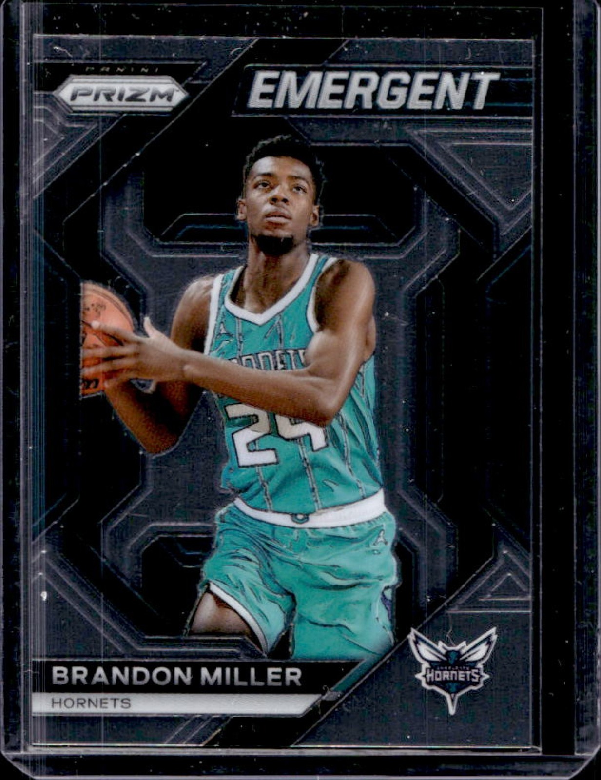 2023-24 Panini Prizm Brandon Miller Emergent Rookie RC #17 Hornets