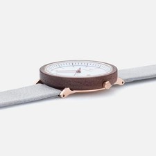 KRAWĘŻNIK AMELIA 36mm orzech różowe złoto arktyczne