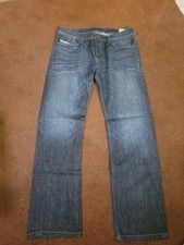 Diesel Waykee Jeans Blue Men's Regular Straight Button Fly Made in USA PHOTOS!