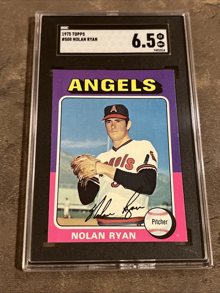 🟥🔥NOLAN RYAN🔥🟦 1975 Topps #500 HOF SGC 6.5 EX-NM+ Vintage Angels - Image 4 of 4