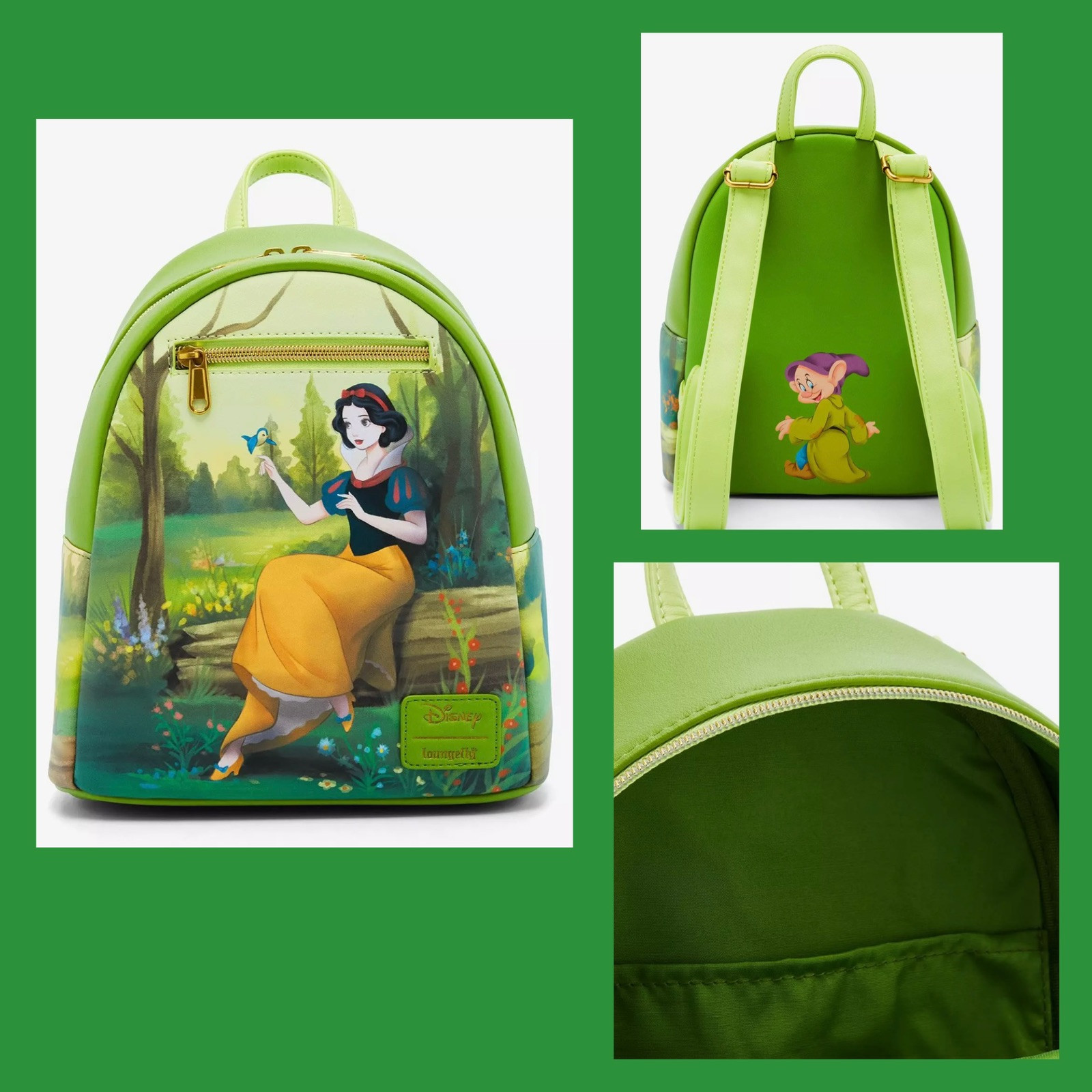 Disney Loungefly Dwarfs Pastel Green Mini Backpack LOUNGEFLY DISNEY Snow White & the Seven | Mercari main image 4