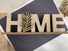 Wood Sign Saying HOME