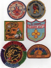 Los Angeles Area Council 1950's-60's Boy Scout Camporee Patch Lot 1