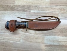 Handmade Bowie Knife Leather Sheath
