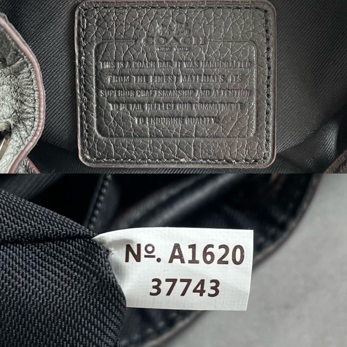 COACH Patchwork Denim Leather Mini Backpack Black… - image 10