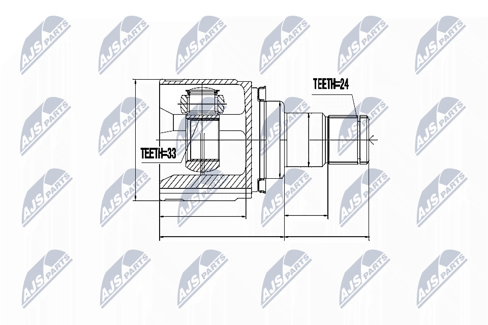 Fits NTY NPW-MS-037 INNER CV JOINT - Image 14
