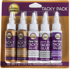 Tacky 5-Piece Trial Pack, All Purpose Glue for Crafts and DIY Projects, Includes