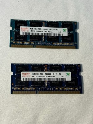 Hynix 8GB (2x4GB) DDR3 1333MHz PC3-10600S 2Rx8 Laptop SO-DIMM RAM
