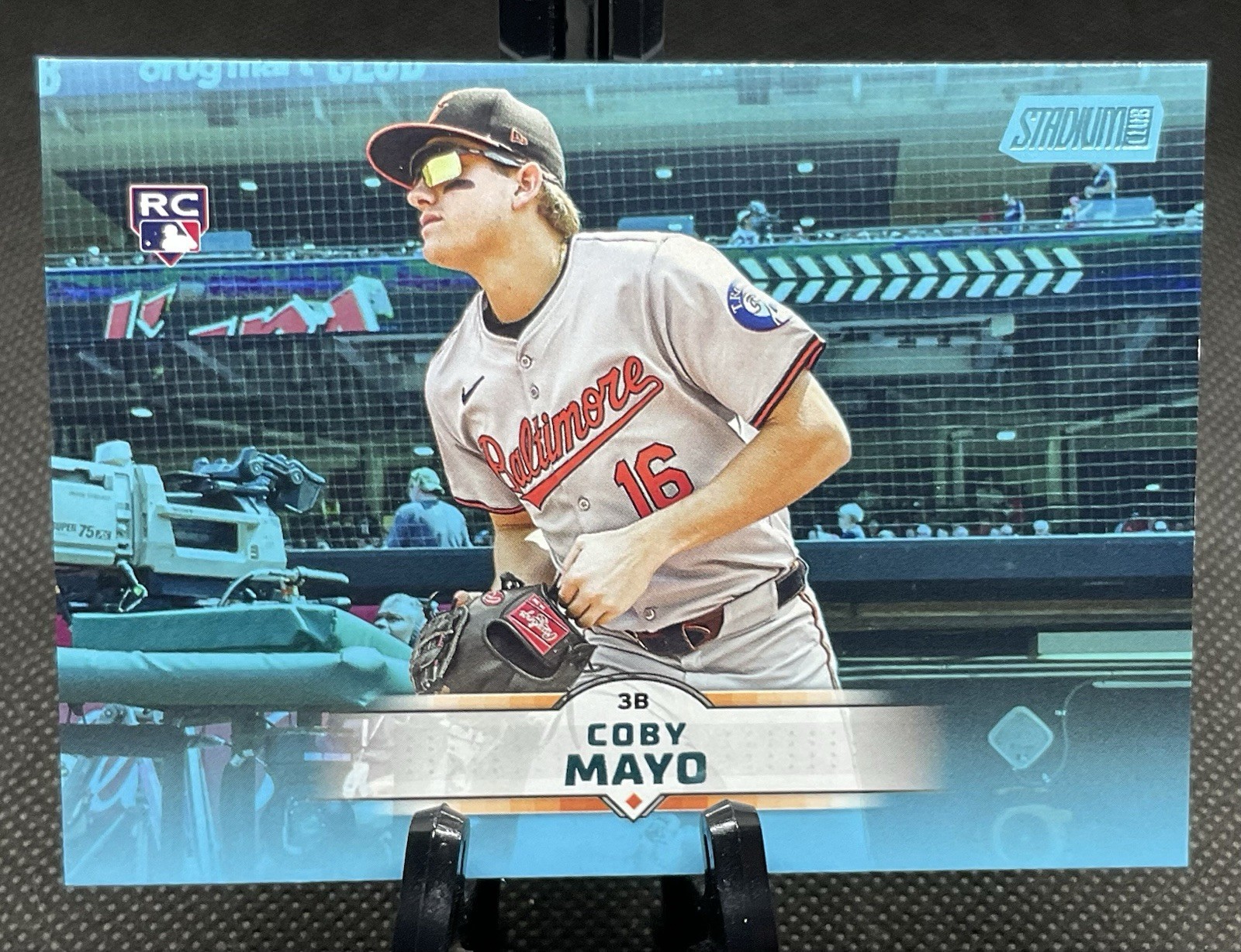 2025 Stadium Club Light Blue #62 Coby Mayo RC - Baltimore Orioles