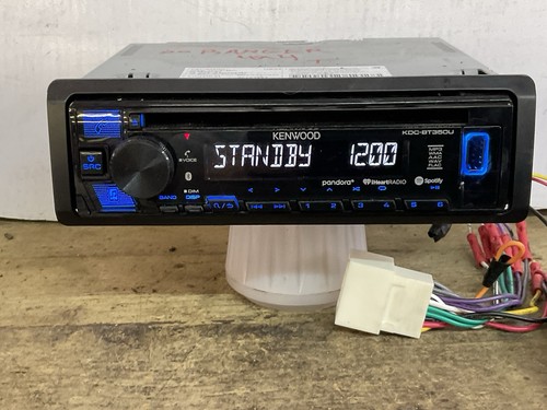 KENWOOD KDC-BT350U SINGLE DIN CD AM FM BLUE TOOTH RADID TESTED LOOK AT PICTURES