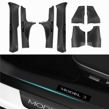 8PCS 2025 Tesla Model 3 Highland Door Sill Protector Door Sill Guards Door En...