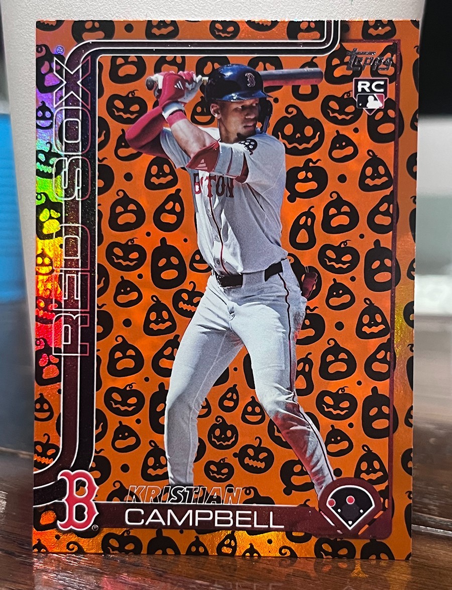 2025 Topps Update Series - KRISTIAN CAMPBELL #US1 Jack-O'-Lantern Foil (RC)