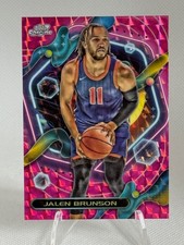 Jalen Brunson 2023-24 Topps Cosmic Chrome #81 Pink Galaxy Refractor SP Knicks