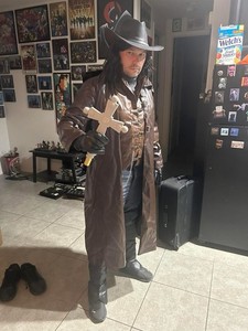 Van Helsing Costume Cosplay Jacket Hat 2005 Jackman