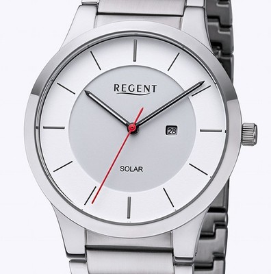 Regent BA-725 Edelstahl SOLAR Herrenuhr Seiko-Werk 39mm 5 BAR WR UVP* 158,00 EUR
