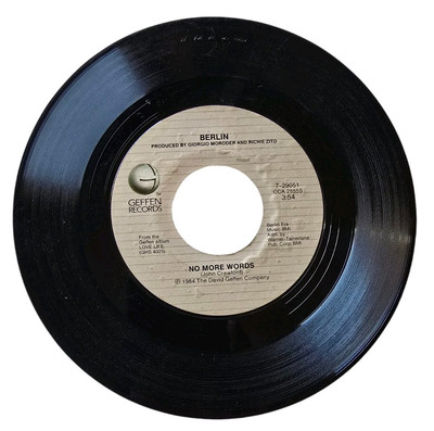 Berlin - No More Words / Madonna - Crazy For You - Tested Vinyl 45 Record