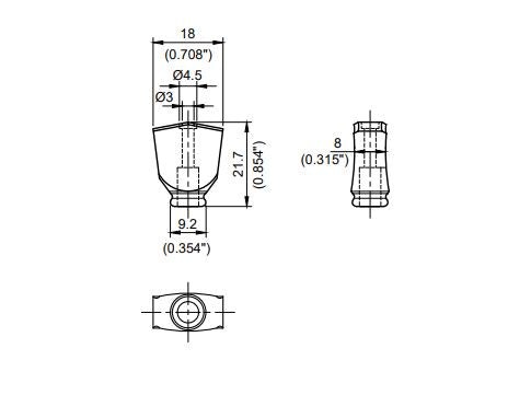 Tone Ninja Genuine Boxwood Tulip Tuner Buttons (6) for Tone Ninja, Kluson