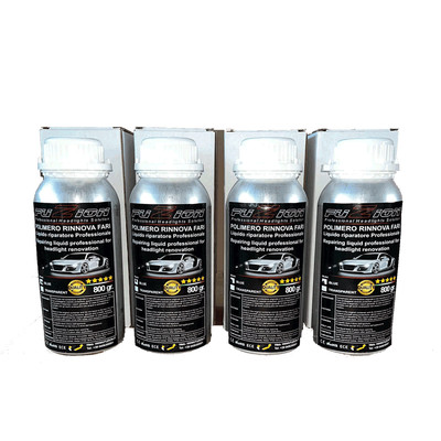 4 X BLAU FLÜSSIGES POLYMER NACHFÜLLER 800GR POLIEREN REPARATUR AUTOSCHEINWERFER