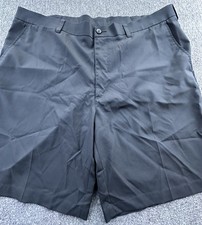 PGA Tour Shorts Men  s Size 40 Black Chino Flat Front Pockets Golf Casual