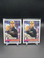 2025 Topps Heritage Tobias Myers #137 1976 Design Brewers Baseball (2) Cards