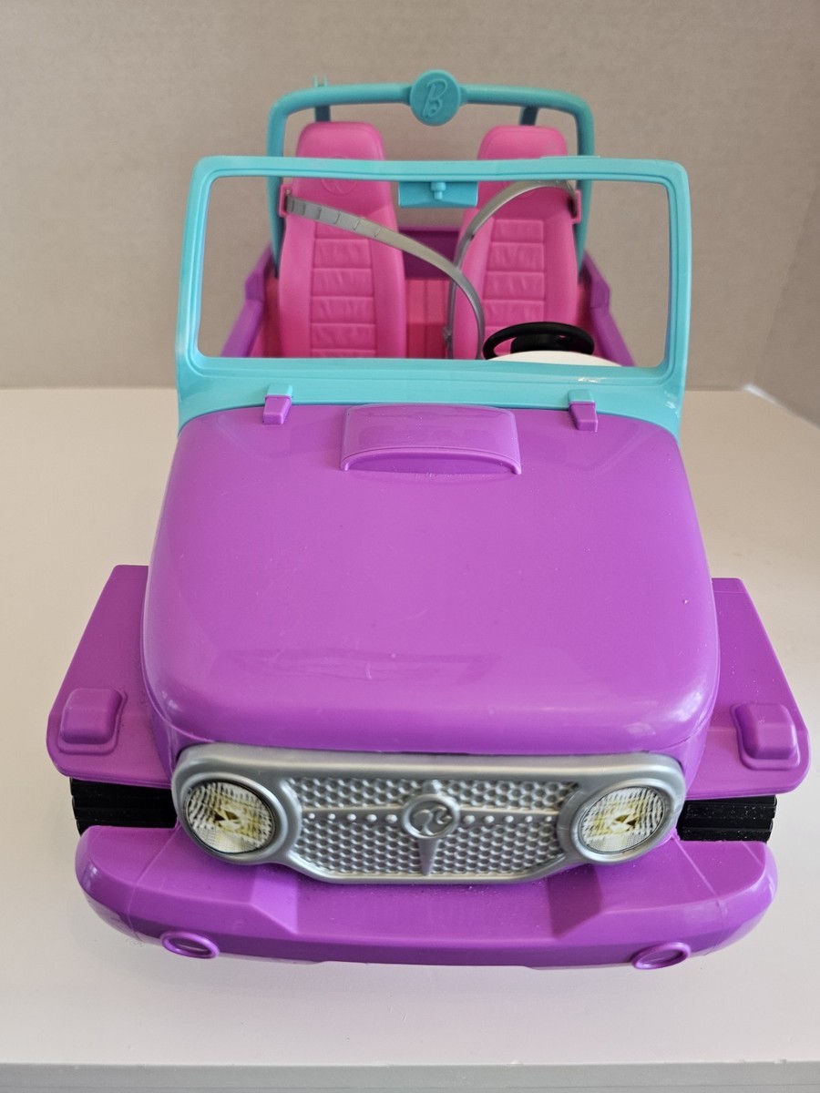 Barbie Purple Jeep SUV Convertible Vehicle Mattel 2019 Fits 11.5