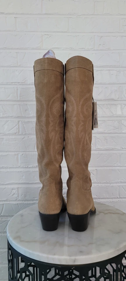 NUEVAS BOTAS ALTAS DE GAMUZA GENUINAS ZARA talla 39 Foto 4 de 4