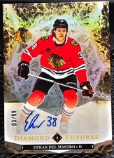Ethan Del Mastro 24/25 Upper Deck Black Diamond Futures Rooke Auto /99