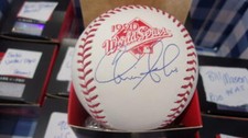 Chris Sabo Cincinnati Reds Signed 1990 World Series WS Baseball COA 