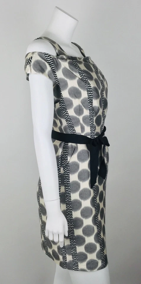 Vestido para mujer Anthropologie Leifsdottir con bolsillos a lunares con cinturón seda/algodón 2 Foto 2 de 4