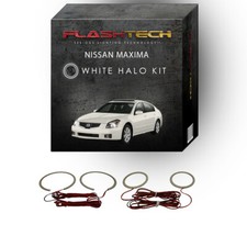 White Angel Eye LED Headlight Halo kit for 2007-2008 Nissan Maxima Headlights
