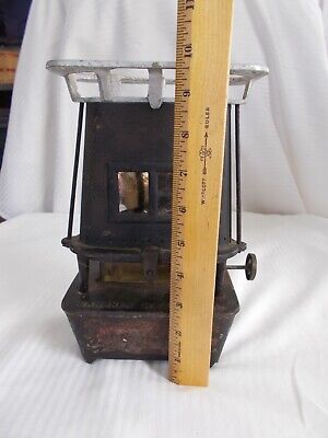 Vintage GAME JR Sad Iron Heater nickel trim Kerosene