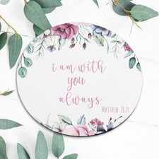 Bible Verse Matthew 28 20 Saying Mouse Pad Mat Office Desk Table Accessory Gift