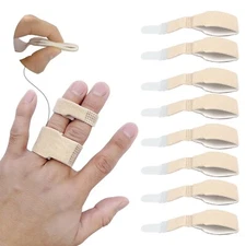 Finger Buddy Straps 8 Pack - Buddy Tape Finger Straps with Padding for Injure...